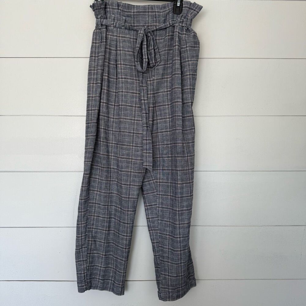 American Eagle Women’s Large Plaid Belted Pants New